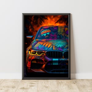BMW M5 Poster, BMW Print, BMW Wall Art, Race Car Poster, Race Car Print, Motorsport Wall Art, Motorsport Poster, Motorsport Print