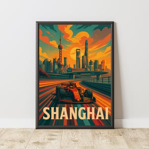 F1 China GP Poster, F1 Race Track Print, F1 Circuit Print, Formula 1 Poster, Formula 1 Wall Art, F1 Wall Art, F1 Poster, F1 Print