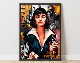90’s pulpfiction Movie Poster 61*91.5cm Pulp Fiction - Cover - Maxi Poster - 61cm x 91.5cm, Living Room