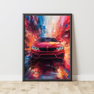 BMW Poster, BMW Print, BMW Wall Art, Sports Car Poster, Sports Car Print, Sports Car Wall Art, Motorsport Print, Motorsport Wall Art