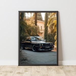 Vintage BMW Poster, BMW Print, BMW Wall Art, Sports Car Poster, Sports Car Print, Motorsport Print, Motorsport Wall Art, Bmw e30, Bmw m3