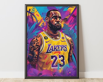 Póster de baloncesto, impresión de baloncesto, arte mural de baloncesto, decoración de habitación de baloncesto, póster deportivo, impresión deportiva, arte mural deportivo