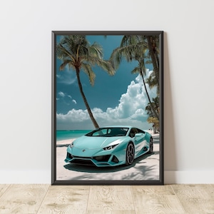 Lamborghini Huracan Poster, Lamborghini Poster, Lamborghini Print, Lamborghini Wall Art, Sports Car Poster, Sports Car Wall Art
