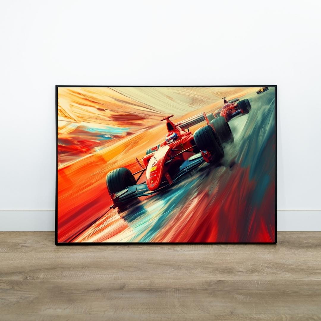 Formula 1 Poster, Formula 1 Print, Formula 1 Wall Art, Formula One ...
