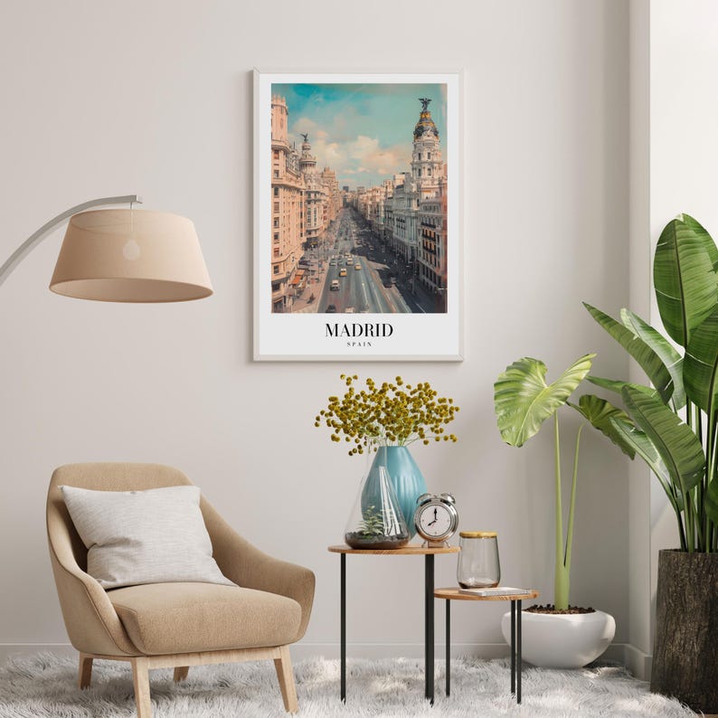Madrid Poster Spain Wall Art Spain Print Spain Travel Poster madrid-poster-spain-wall-art-spain-print-spain-travel-poster