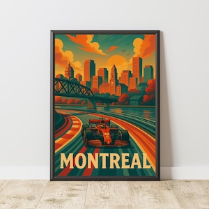 F1 Canada Grandplan Poster, F1 Montreal Grandpress, F1 Rennbahn Print, F1 Rennstrecke Print, Formel 1 Poster, Formel 1 Wandkunst, F1 Wandkunst, F1 Poster