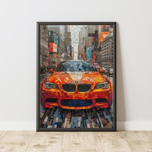 BMW Poster, BMW Print, BMW Wall Art, Sports Car Poster, Sports Car Print, Sports Car Wall Art, Motorsport Print, Motorsport Wall Art