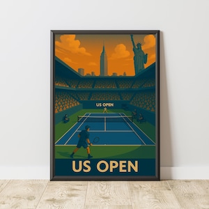 Pôster de quadra de tênis, pôster de tênis, impressão de tênis, arte de parede de tênis, pôster de esporte, arte de parede de esportes, impressão de esporte, pôster de tênis vintage