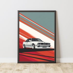 BMW Poster, BMW Print, BMW Wall Art, Sports Car Poster, Sports Car Print, Sports Car Wall Art, Motorsport Print, Motorsport Wall Art