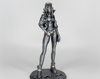 KDA Akali Metallic 3D Figure - League of Legends Painted Figure