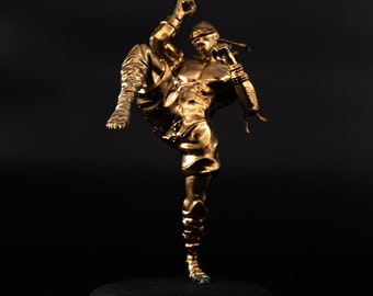 Gold LeeSin Figure: 3D Printed League of Legends Collectible (18cm)