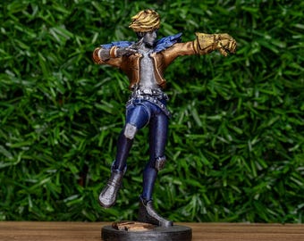 Ezreal 3D Printed Figure: League of Legends Metallic Acrylic Paint