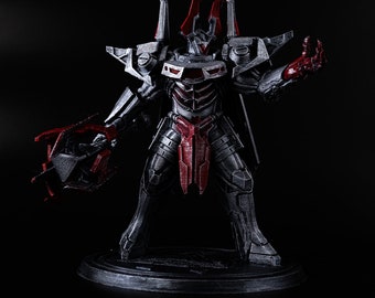 League Of Legends - Project Mordekaiser -  LOL Figurine Morde - painted with metallic acrylic paint