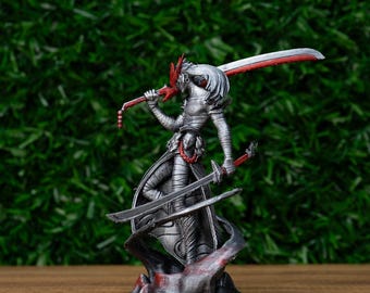 Yone 3D Printed Figure: League of Legends Metallic Acrylic Figurine