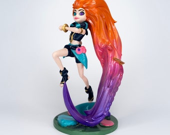 Handmade League of Legends Zoe Figure: 3D Printed, Acrylic Painted (18cm)