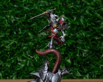League of Legends Pyke Figurine: Metallic Acrylic Paint, Gamer Decor