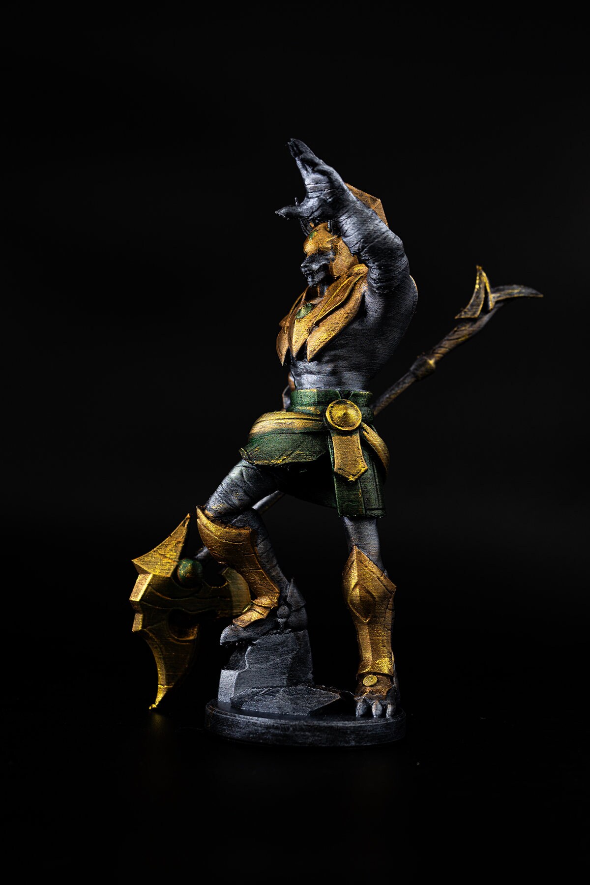 League of Legends Nasus Figurine: Metallic Acrylic Paint, Gamer Decor - Etsy