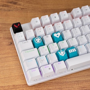 Valorant Keycaps - Agent Skills Keycaps - Cherry MX Switches  Phonix - Raze - Reyna - Sage - Skye - Sova - Viper- Yoru - Q-E-C-X-ESC