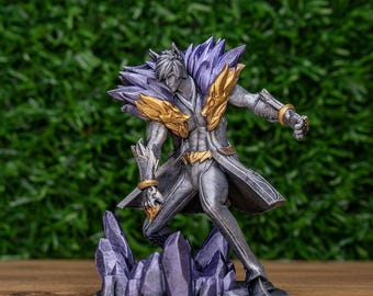 League of Legends Sett Figure: 3D Printed, Metallic Acrylic Paint (18cm)