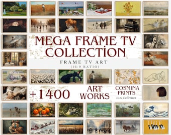 Frame TV-kunstset van +1400 bundel | Mix Mega-collectie | Olieverfschilderij | Samsung Frame TV-kunst | DIGITALE DOWNLOAD
