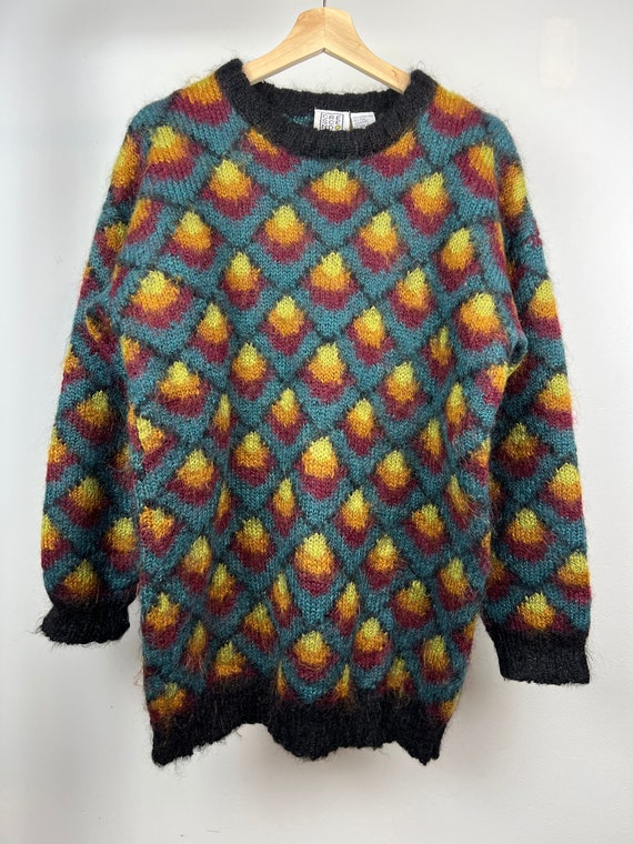 Vintage 90’s 80's Wool pattern Sweater | Vintage … - image 1