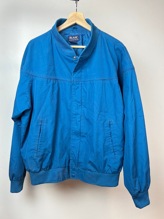 Vintage 90’s 80's bomber style jacket | Blue Retr… - image 1