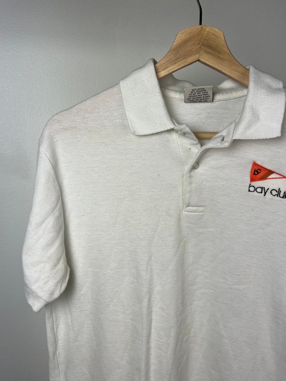 Vintage 80's 90’s White country club golf polo | … - image 5