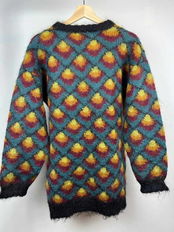 Vintage 90’s 80's Wool pattern Sweater | Vintage … - image 5