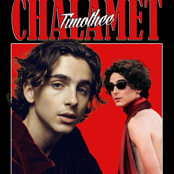 timothee chalamet T Shirt Design PNG Instant Download 300 dpı png