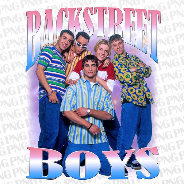 backstreet boys T Shirt Design PNG Instant Download 300 dpı png