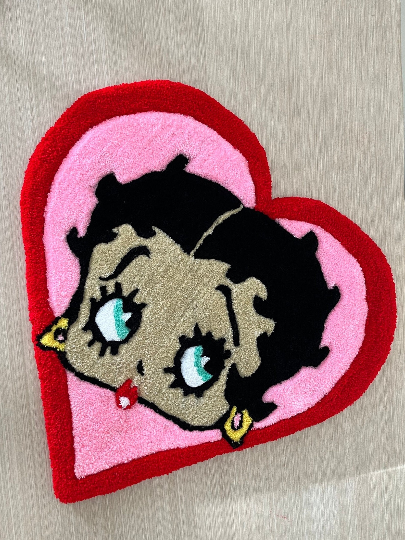 Betty Boop Rug, Custom Rugs, Betty Boop, Heart Rug, Room Decor, Cartoon ...
