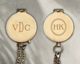 Engraved Brass Compass, Custom Handwriting, Graduation Gift