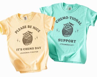 Funny Chemo Day Shirt, Chemotherapy T-shirt, Cute Matching Couples Tee, Leukemia Support Squad, Custom Cancer Survivor Gift, Comfort Colors®