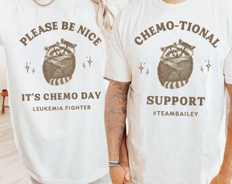 Funny Chemo Day Shirt, Chemotherapy T-shirt, Cute Matching Couples Tee, Leukemia Support Squad, Custom Cancer Survivor Gift, Comfort Colors®