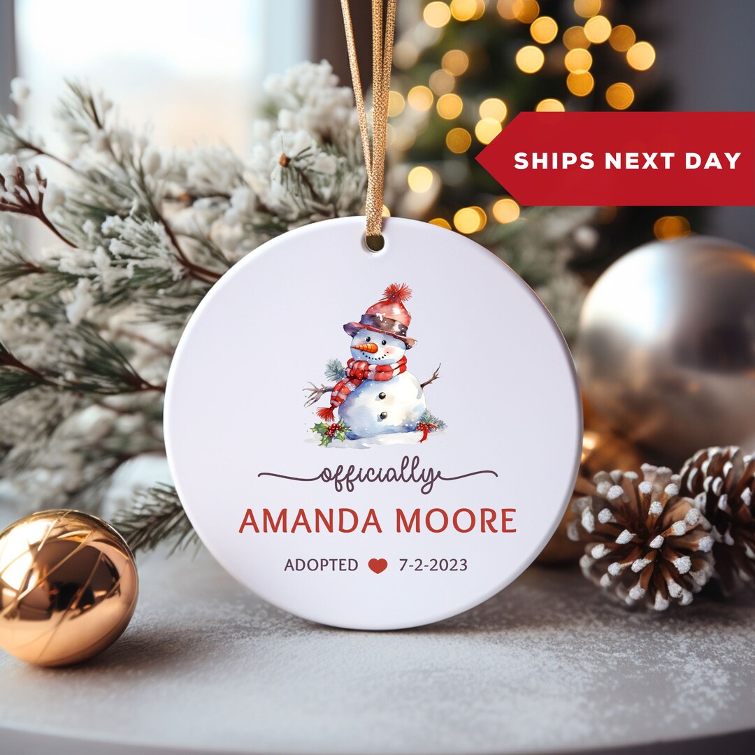 Personalized Adoption Christmas Ornament, Sentimental Gotcha Day