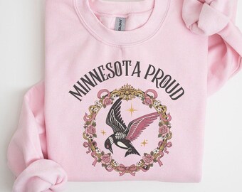 Rebel Loon Alliance Sweatshirt, Minnesota State Bird Loon Resistance Hoodie, MN Political Protest Pullover, Minnesotan Starbird Crewneck