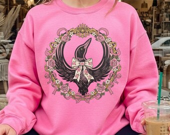 Rebel Loon Alliance Sweatshirt, Minnesota State Bird Loon Resistance Hoodie, MN Political Protest Pullover, Minnesotan Starbird Crewneck