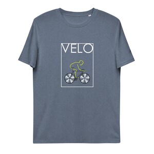Eco Conscious Bicycle T-shirt for Men, Road Bike Inspired Vegan friendly Tee, Organic Cotton Apparel Cyclist present