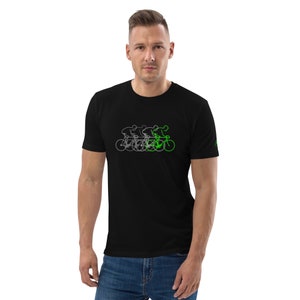 King of the Mountains Inspired Peloton graphic, high quality organic T-shirt with Bike theme