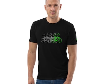 King of the Mountains Inspired Peloton graphic, high quality organic T-shirt with Bike theme