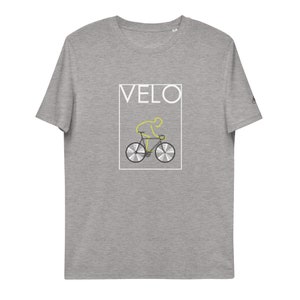 Eco Conscious Bicycle T-shirt for Men, Road Bike Inspired Vegan friendly Tee, Organic Cotton Apparel Cyclist present