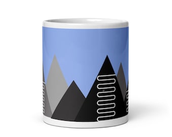 Grand Tour Mountain Stage Cycling Mug | Road Bike Climb Design | Eco-Friendly Gift for Cyclists & Coffee Lovers