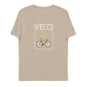 Eco Conscious Bicycle T-shirt for Men, Road Bike Inspired Vegan friendly Tee, Organic Cotton Apparel Cyclist present