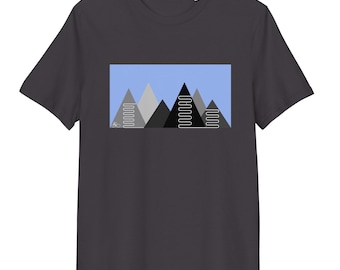 Grand Tour inspired Mountain Stage Cycling T-Shirt | Organic Cotton | Eco-Friendly Vegan Tee | Gift for Cyclists and Road Bike fans