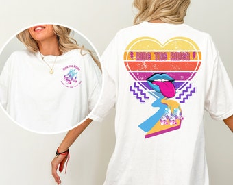 Rollerskating T-Shirt, 80er Jahre Rollschuh-T-Shirt, Retro Skate-T-Shirt, übergroßes Hemd für Skater, Mütter, Unisex-Stück gefärbtes Schwergewichts-T-Shirt