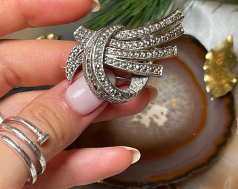 希少 Sphinx ヴィンテージ ゴールド ブラウン ハート ビジュー ブローチ ヴィンテージ SphinX モダニスト シルバートーン ブローチピン - Etsy 日本