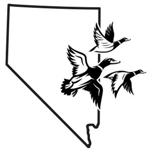 Nevada Waterfowl Hunting Decal Duck Goose Sticker for Truck Window