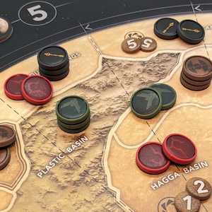 Stackable Token Inserts for Dune: A Game of Conquest and Diplomacy Movie Edition (2021) for all Faction Forces