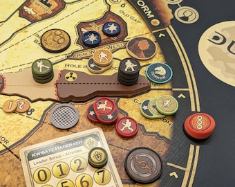 Base Game and Expansion Token Inserts compatible with Dune: Conquest, Diplomacy and Betrayal for Unit, Player, Faction & Neutral Tokens