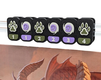 Pet + Summons Clips for Magnetic DM Screen Abacus for TTRPGs like Dungeons & Dragons, Daggerheart, Draw Steel, with removable components